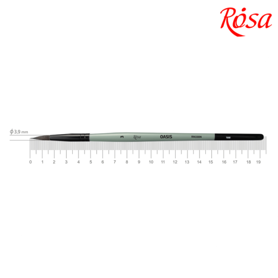 Фото - Єнот круглий, OASIS 188, № 3, к.р. пензель ROSA 52370 Фото - Єнот круглий, OASIS 188, № 3, к.р. пензель ROSA 52370