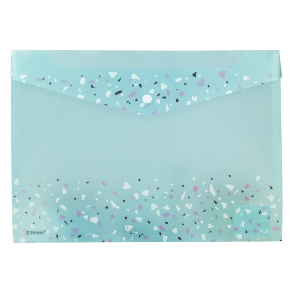 Фото - Папка на кнопці, А4+, Shine, аквамарин 47145 Фото - Папка на кнопці, А4+, Shine, аквамарин 47145