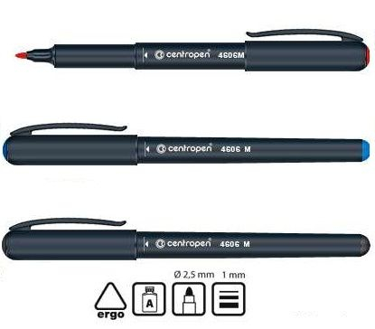 Фото - Маркер CD-Pen 4606 ergoline, 1 мм чорний (уп.10) 9501