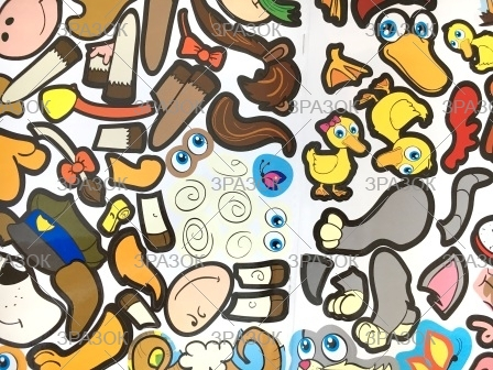 Фото - Книжка Весела аплікація з наліпок, МІКС.4 53916 Фото - Книжка Весела аплікація з наліпок, МІКС.4 53916