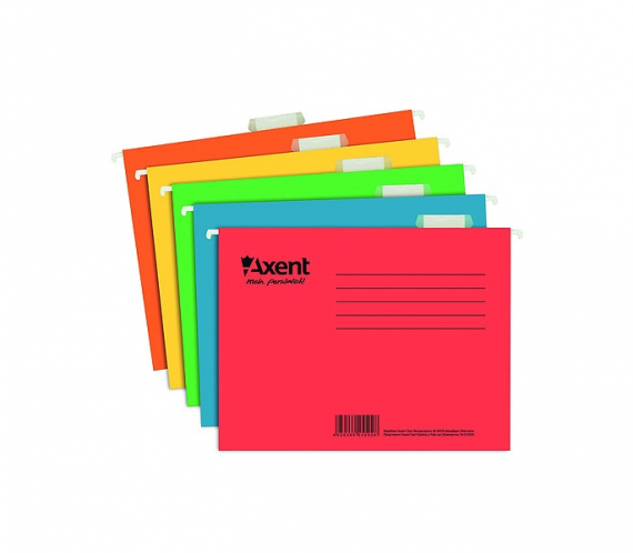 Фото - Файл підвісний картонний, А4, помаранчевий 37274