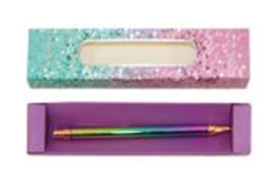 Фото - Ручка кулькова кнопкова, корпус металевий, з градієнтом 56443