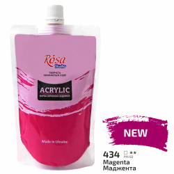 Фарба акрилова,200 мл, Маджента,  ROSA Studio