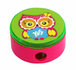 Фото - Точилка круглая 'Owl'в уп.24шт 34119