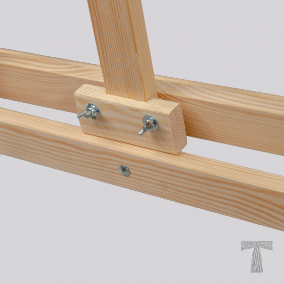 Фото - Мольберт сосновий TART ФЛОРЕНЦІЯ 126см, м.вис.роб 920,габ.ск-го1260х130х100 мм,Вага 2,2кг 56177