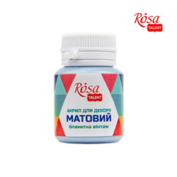 Акрил для декору  48, Блакитна вінтаж, матовий, 20 мл, ROSA TALENT