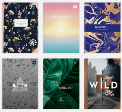 Фото - Блокнот, А4, 96 л., тверда обкл., чистий лист, асорті 25078