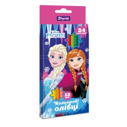 Фото - Олівці 1 Вересня 12/24 кол. 'Frozen' 61717 Фото - Олівці 1 Вересня 12/24 кол. 'Frozen' 61717