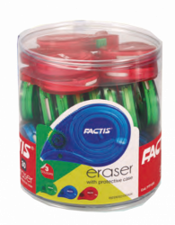 Фото - Ластик SNAIL у пластиковому чохлі, ассорті, туба (уп.30) 33347