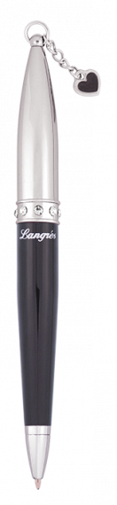 Фото - Набір подарунковий 'Floret': ручка кулькова + гаманець для монет + дзеркальце, чорний LANGRES 30915 Фото - Набір подарунковий 'Floret': ручка кулькова + гаманець для монет + дзеркальце, чорний LANGRES 30915