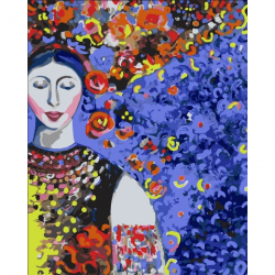Набір, картина за номерами &quot;Чарівна українка&quot;, 40*50 см., SANTI