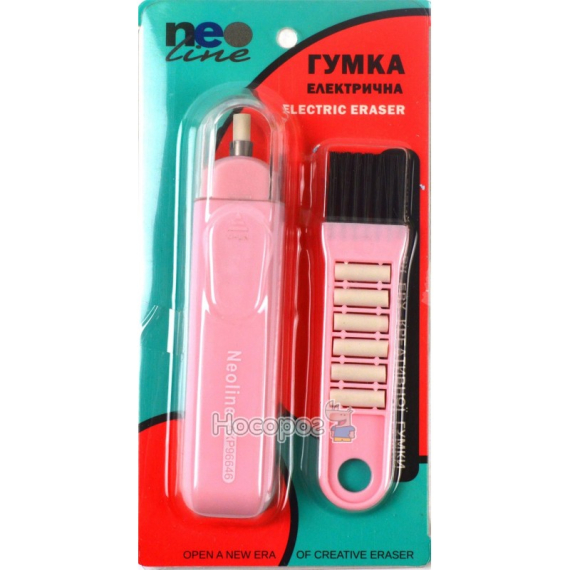 Фото - Гумка електрична Neo Line Блакитна, рожева ( уп.12) 56529 Фото - Гумка електрична Neo Line Блакитна, рожева ( уп.12) 56529