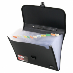 Фото - Портфель А4 на 12 відділень, чорний 31047 Фото - Портфель А4 на 12 відділень, чорний 31047