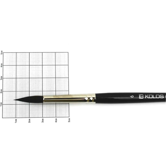 Фото - Білка кругла, Classic 3049R, № 6, к.р. пензель KOLOS 48815