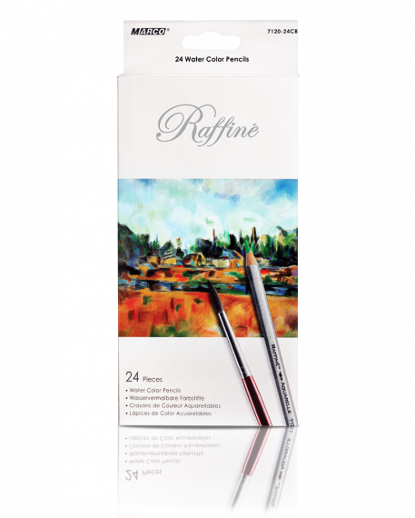 Фото - Кольоров. олівці акварельні 'MARCO' 24 кол. шестигр . 7120-24СВ (уп.6) 9713