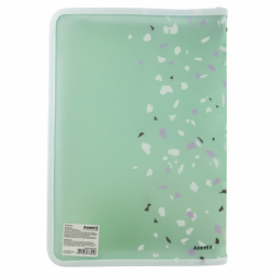 Папка об&#039;ємна на блискавці, А4+, Shine, аквамарин