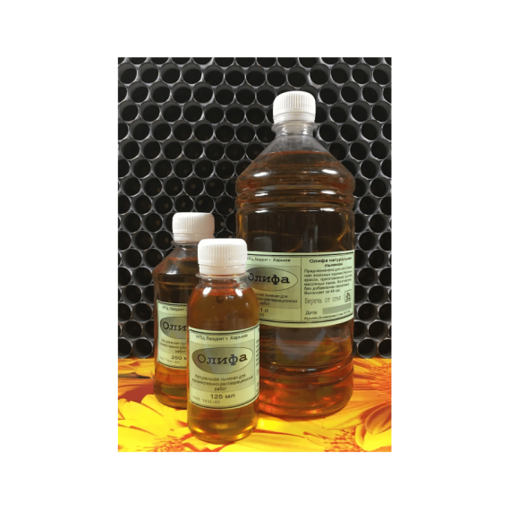 Фото - Оліфа натуральна льняна без сиккативу 250мл Лазурит 55949 Фото - Оліфа натуральна льняна без сиккативу 250мл Лазурит 55949