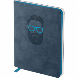 Фото - Книга записна Nuba Soft, 115*160, 96 арк., кл., синя 49785