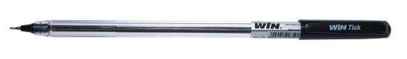 Фото - Ручка масляна WIN 0,7мм TICK чорна 42453 24683