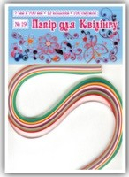 Папір для квіллінгу №5, 7кольорів, шир.5мм, довж 300 ммУП-201