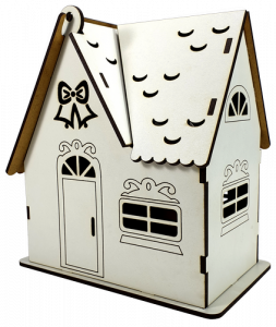 Фото - МДФ Будиночок № 10 скринька 2в1 під кутом 10*17*19см М-2083 49852 Фото - МДФ Будиночок № 10 скринька 2в1 під кутом 10*17*19см М-2083 49852