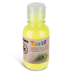 Акрилова фарба для текстилю 125 мл 210 флуоресцентний жовтий Primo Італія