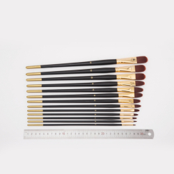 Фото - Пензель Синтетика Chocolate Овальна (Котячий Язик) 1075FR, №20, к.р. ArtMaster (6/12) 17515