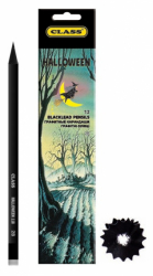 Фото - Олів.граф., 2В, з гумкою,  Halloween, 118, CLASS (уп.12) 37376