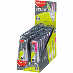 Фото - Циркуль STUDY + набір грифелів, у футлярі, дисплей, асорті 33360