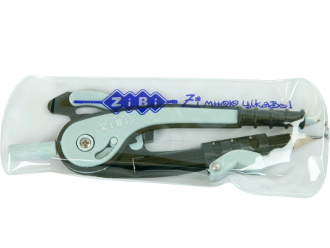 Фото - Циркуль пластиковий зі шкалою в блістері, чорно-сірий, SMART Line (уп.48) 38514 Фото - Циркуль пластиковий зі шкалою в блістері, чорно-сірий, SMART Line (уп.48) 38514