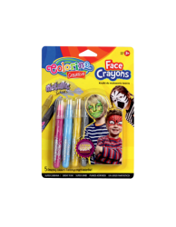 Крейда  для обличчя олівці 5 кол.металік блістер COLORINO/12/