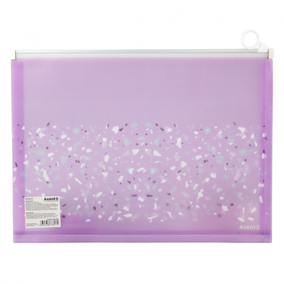 Фото - Папка на блискавці zip-lock, А4+, Shine, бузкова 47122