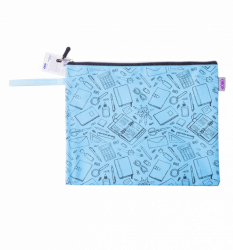 Папка для зошитів &quot;Школа&quot;, 33x24x1 см, блакитна