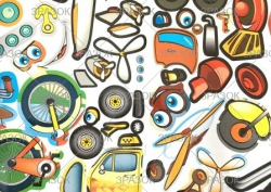 Книжка Весела аплікація з наліпок,  МІКС.4