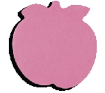 Блок для заметок &quot;Яблуко&quot;, 50л., Ассорти, неон