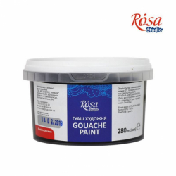 Фото - Фарба гуашева, 280 мл, Чорна, ROSA Studio 44584