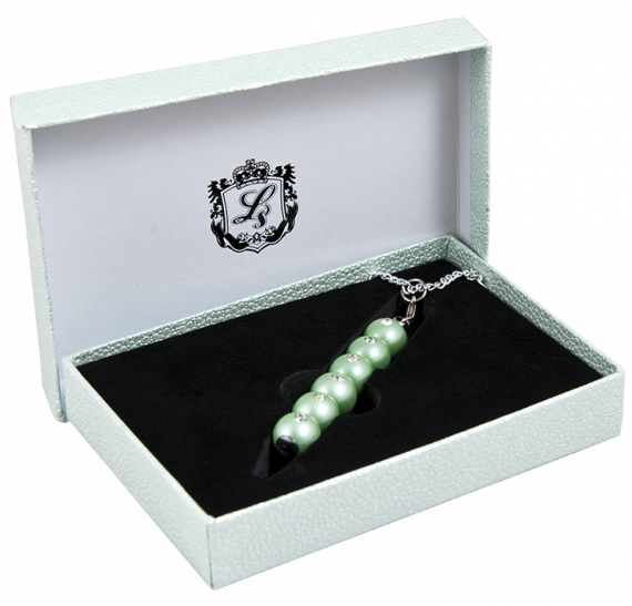 Фото - Ручка кулькова 'Secret', с кристалами, зелений, в подарунковому футлярі 49325 Фото - Ручка кулькова 'Secret', с кристалами, зелений, в подарунковому футлярі 49325