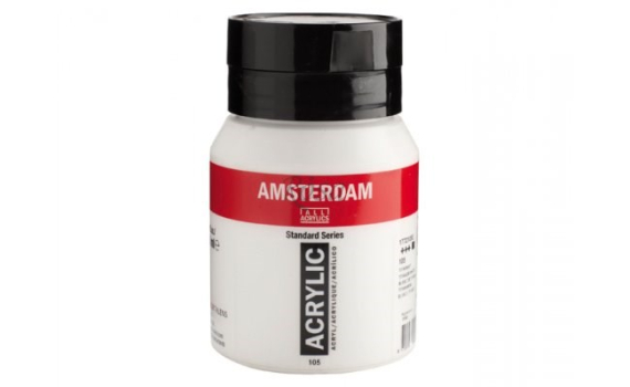 Фото - Фарба акрилова AMSTERDAM, (104) Білила цинкові, 500 мл, Royal Talens 52023 Фото - Фарба акрилова AMSTERDAM, (104) Білила цинкові, 500 мл, Royal Talens 52023