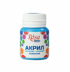 Фото - Акрил для декору *11, Блакитний, глянцевий, 20 мл, ROSA Studio 38971