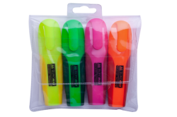 Набір з 4-х текст-маркерів Neon з гум. вставками