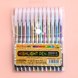 Фото - Набір ручок гелевих 12 кольорів 63184