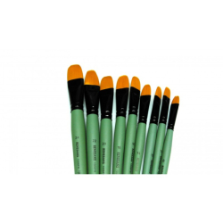 Пензель Shine Blue Синтетика овальна, алюм, цанга чорн 1006 FR № 8, к.р. ArtMaster (6/12)