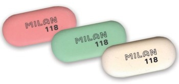 Фото - Гумка овальна 'TM MILAN' 6,3*2,8*0,9см, mix (уп.18)CMM118 8284 Фото - Гумка овальна 'TM MILAN' 6,3*2,8*0,9см, mix (уп.18)CMM118 8284