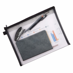 Фото - Папка А4+ на блискавці 1490-А, сіра 45640 Фото - Папка А4+ на блискавці 1490-А, сіра 45640