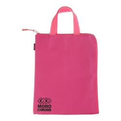 Фото - Папка А4 МОНОХРОМ, 33x25x1 см, вертик., 2 ручки, котон та поліестер, рожева 63259