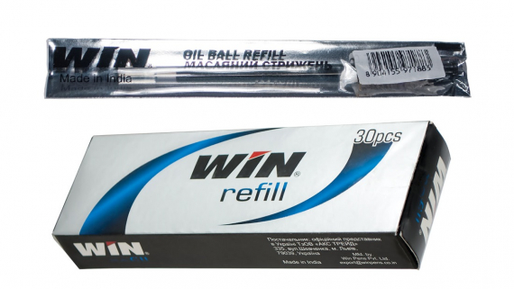 Фото - Стержень шар.,маслян., 0.7мм, Довж-131мм, син., SLOG, WIN 33128 Фото - Стержень шар.,маслян., 0.7мм, Довж-131мм, син., SLOG, WIN 33128