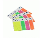 Закладки пласт. з клейким шаром СТРІЛКИ, NEON 45x12мм, 5 кольор. по 25 арк., асорті