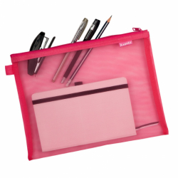 Фото - Папка В5+ на блискавці 1491-А, рожева 43751 Фото - Папка В5+ на блискавці 1491-А, рожева 43751