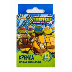 Фото - Мел цветной круглый 12 шт. 'Ninja Turtles' (уп.12) 32503