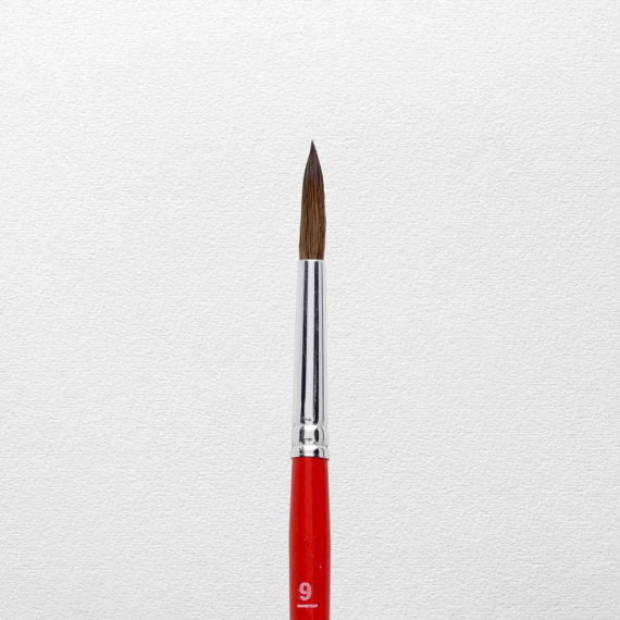 Фото - Пензель для акварелі Talens, поні/коза, кругла, Серія 150, №9, коротка ручка 61833 Фото - Пензель для акварелі Talens, поні/коза, кругла, Серія 150, №9, коротка ручка 61833